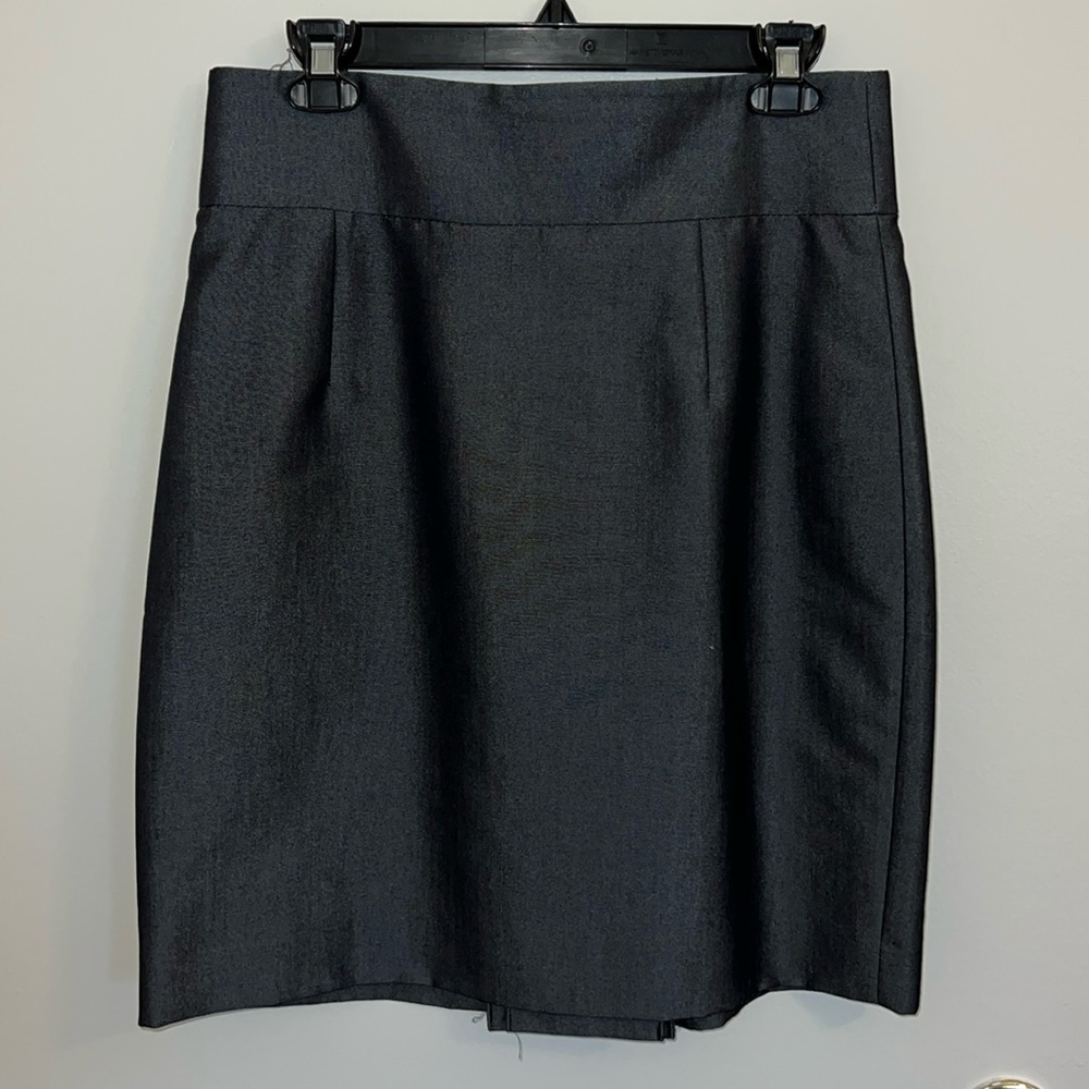 Antonio Melani shiny faux jean skirt